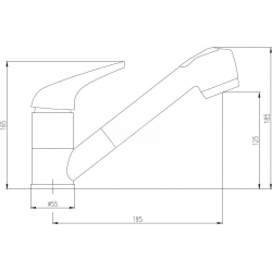 Bateria Deante JAGUAR BDX 071M chrom